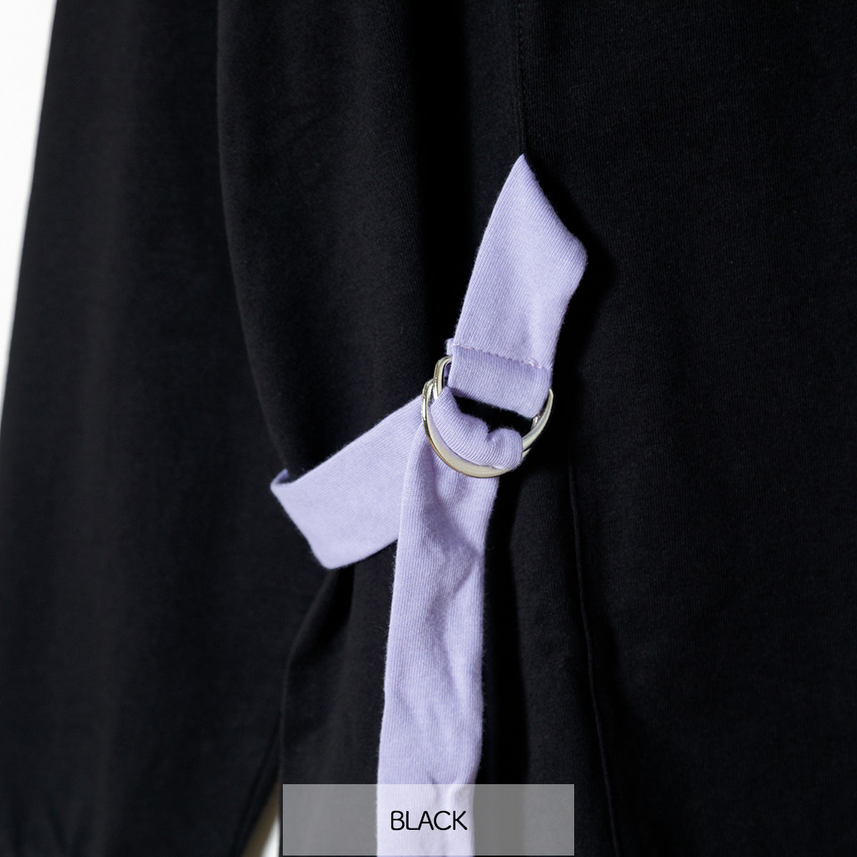 【クロミ×mew】ベルト LS Tシャツ(BLACK/WHITE)