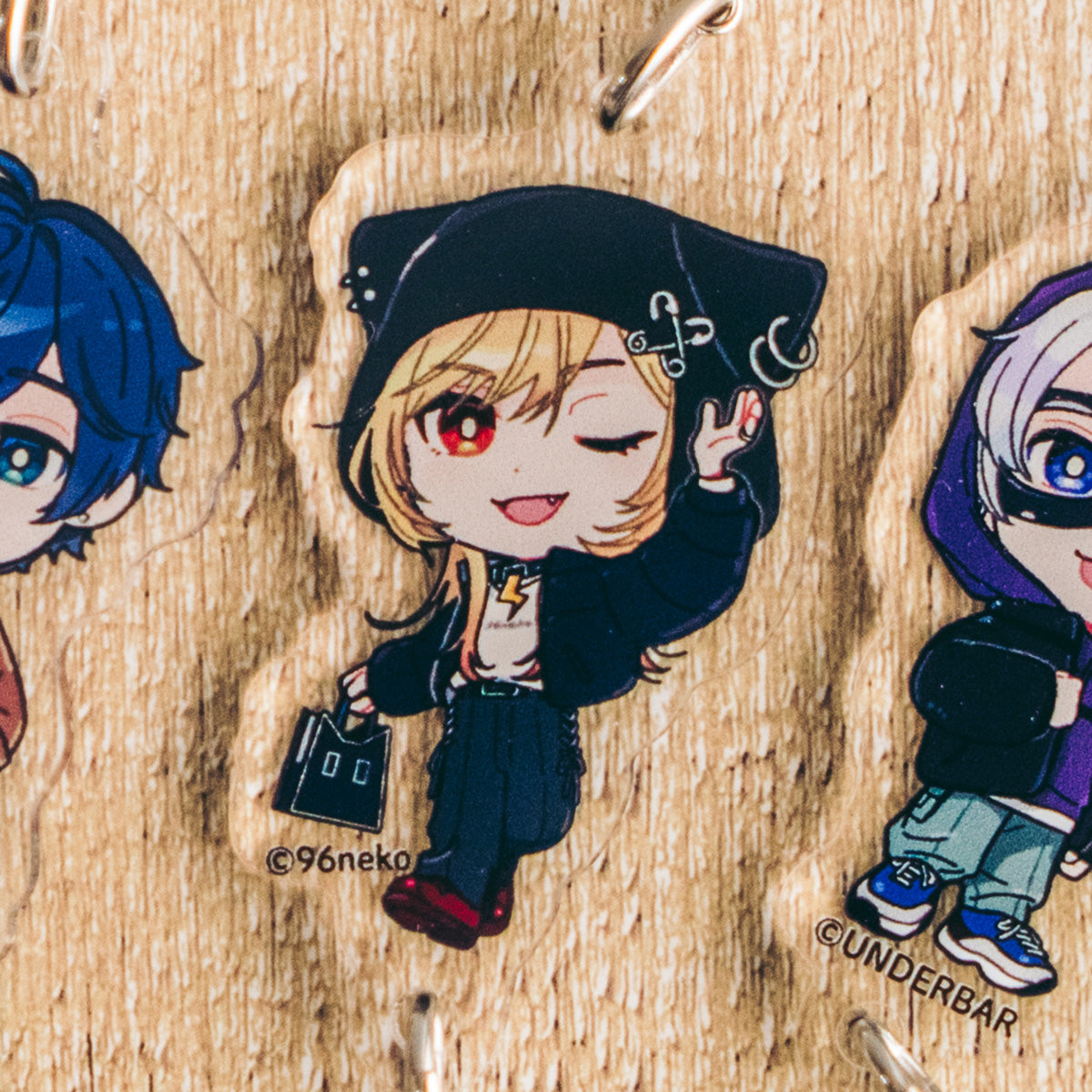 【POP UP Shop】つながるアクキー(そらる/96猫/アンダーバー/はんぺんくん)