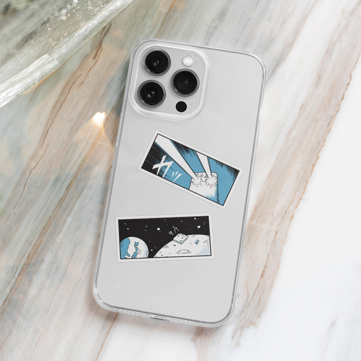 【hanpen】スマホサイズのはんぺんすてっかー(ビーム)