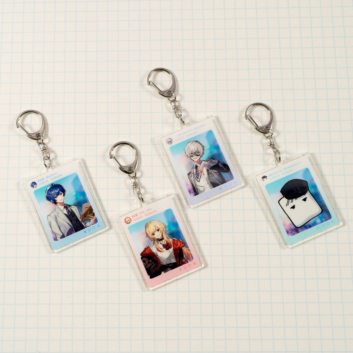 【POP UP Shop2025】渋谷会場アクリルキーホルダー(そらる/96猫/アンダーバー/はんぺんくん)