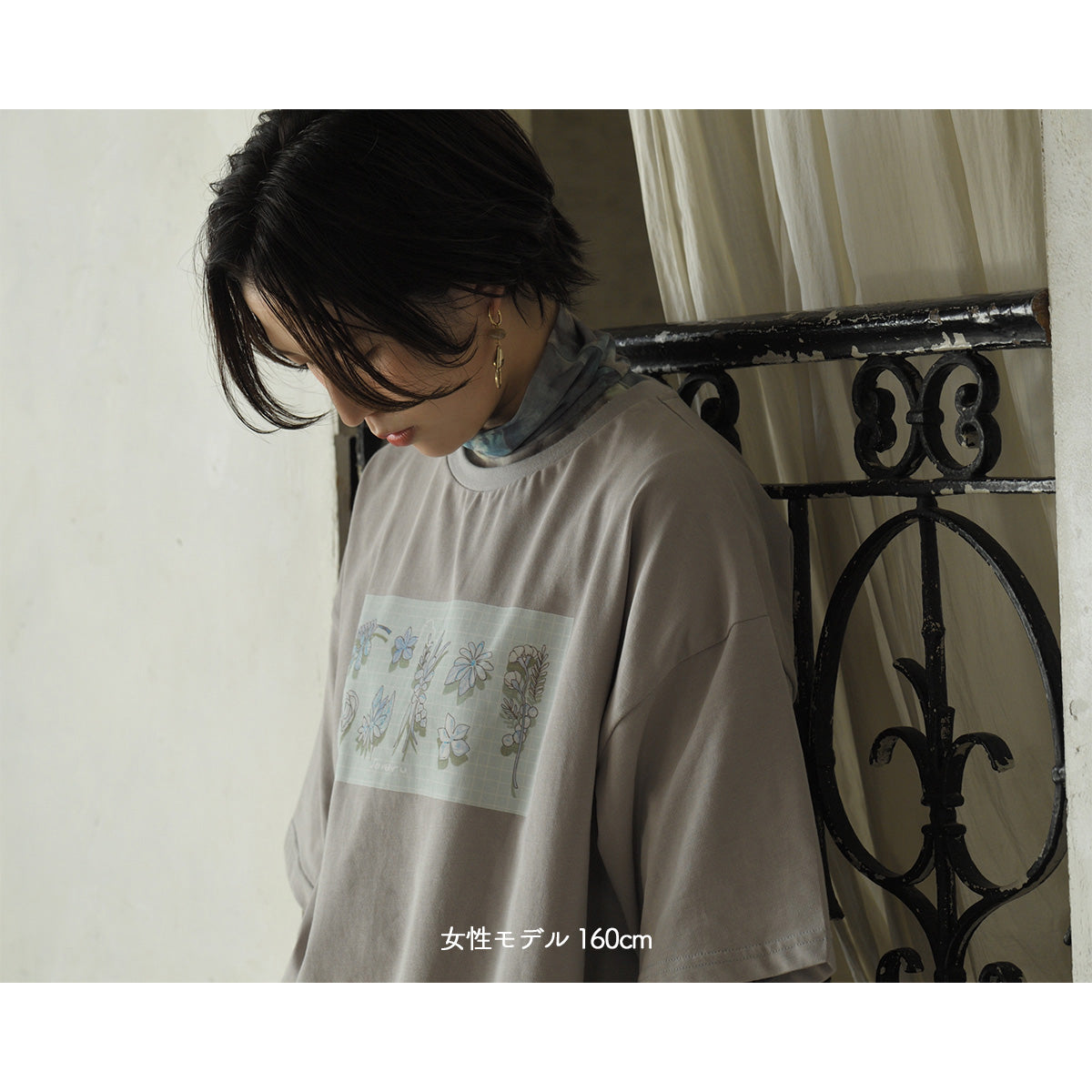 【cielkocka】BigTシャツ(花)