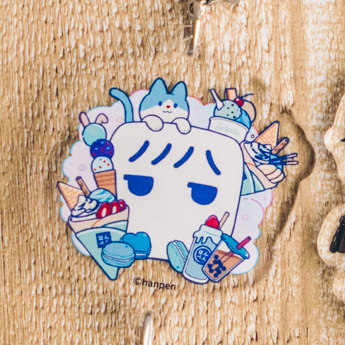 【POP UP Shop】つながるアクキー（そらる／96猫／アンダーバー／はんぺんくん）