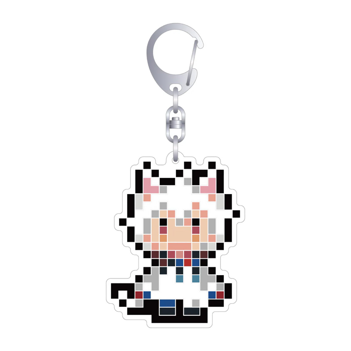 【まふまふ】ドット絵ラバーキーホルダー（すーぱーまふまふわーるど）