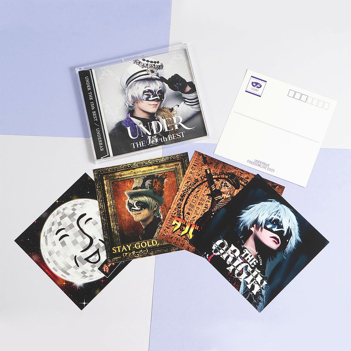 【アンダーバー】CDジャケット風ポストカードセット（5枚＋シークレット1枚入り）