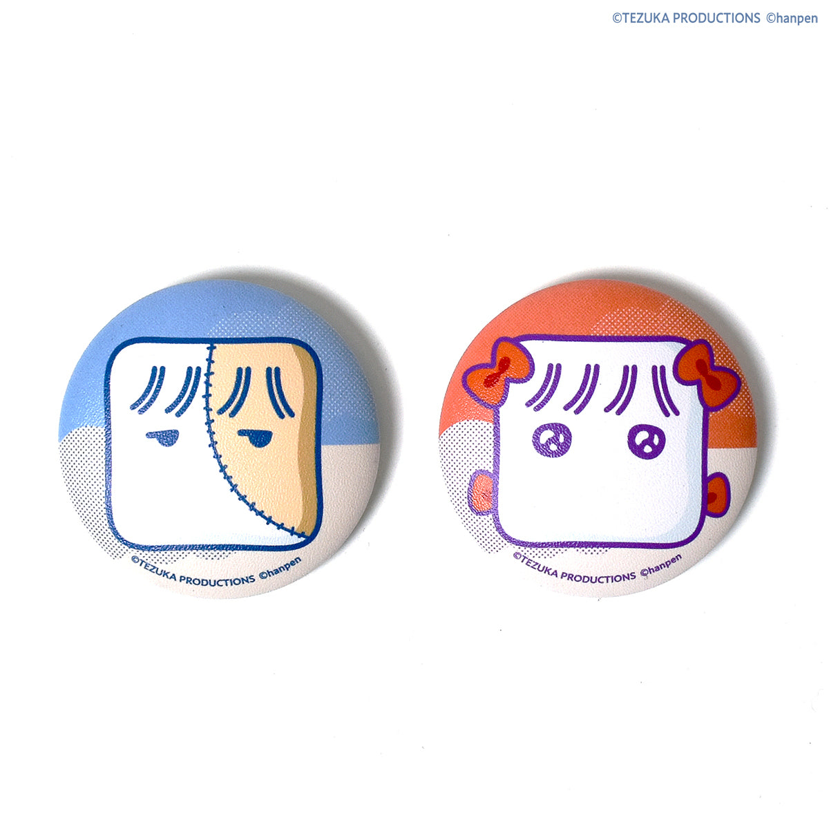 【ブラック・ジャック×はんぺんくん】ぷにぷに缶バッジ（全2種）