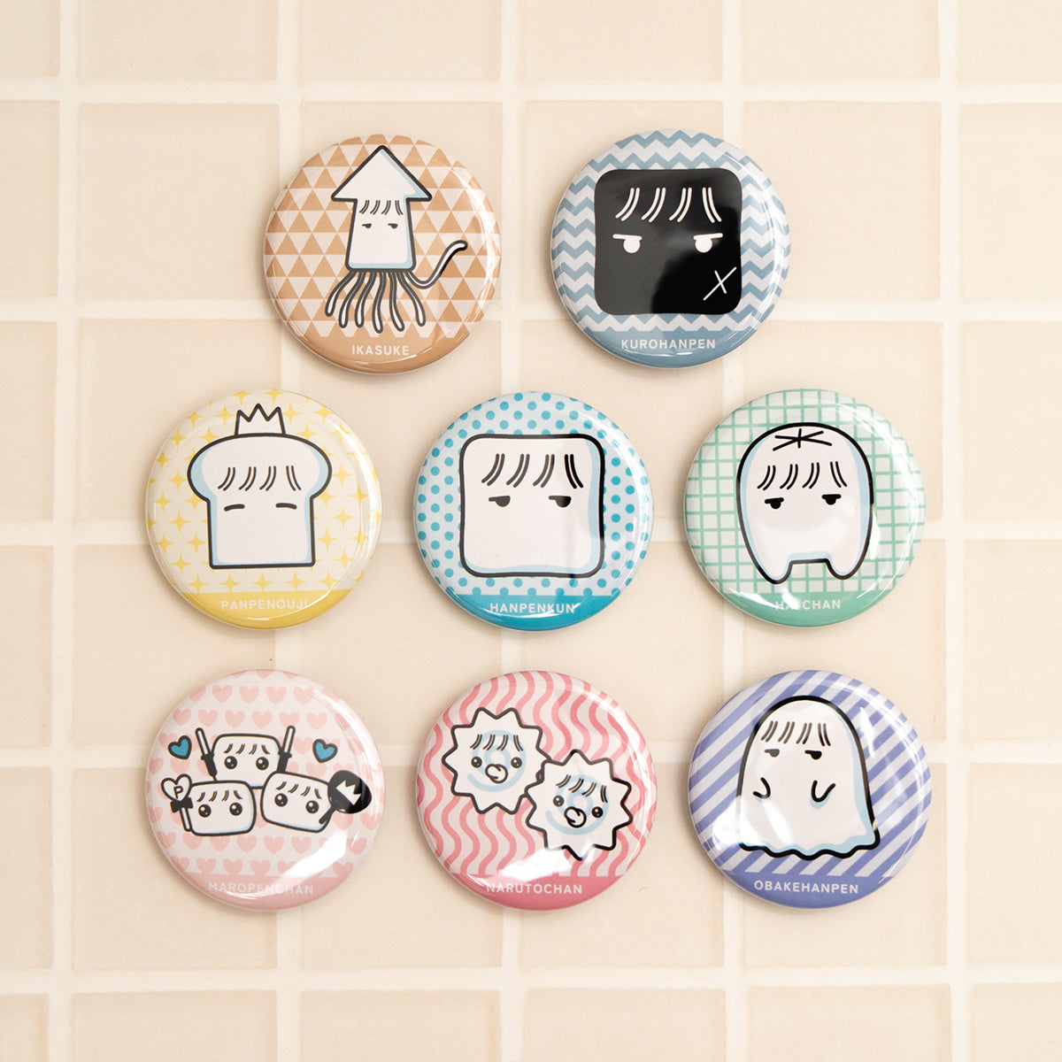 【hanpen】はんぺんずミニ缶バッジ（ランダム8種）