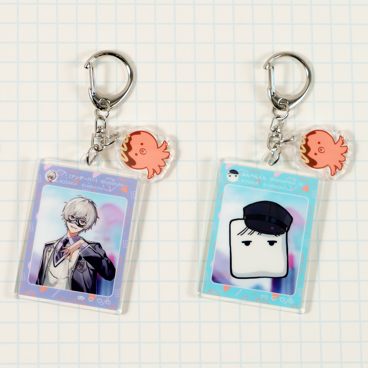 【POP UP Shop2025】梅田会場アクリルキーホルダー（そらる／96猫／アンダーバー／はんぺんくん）