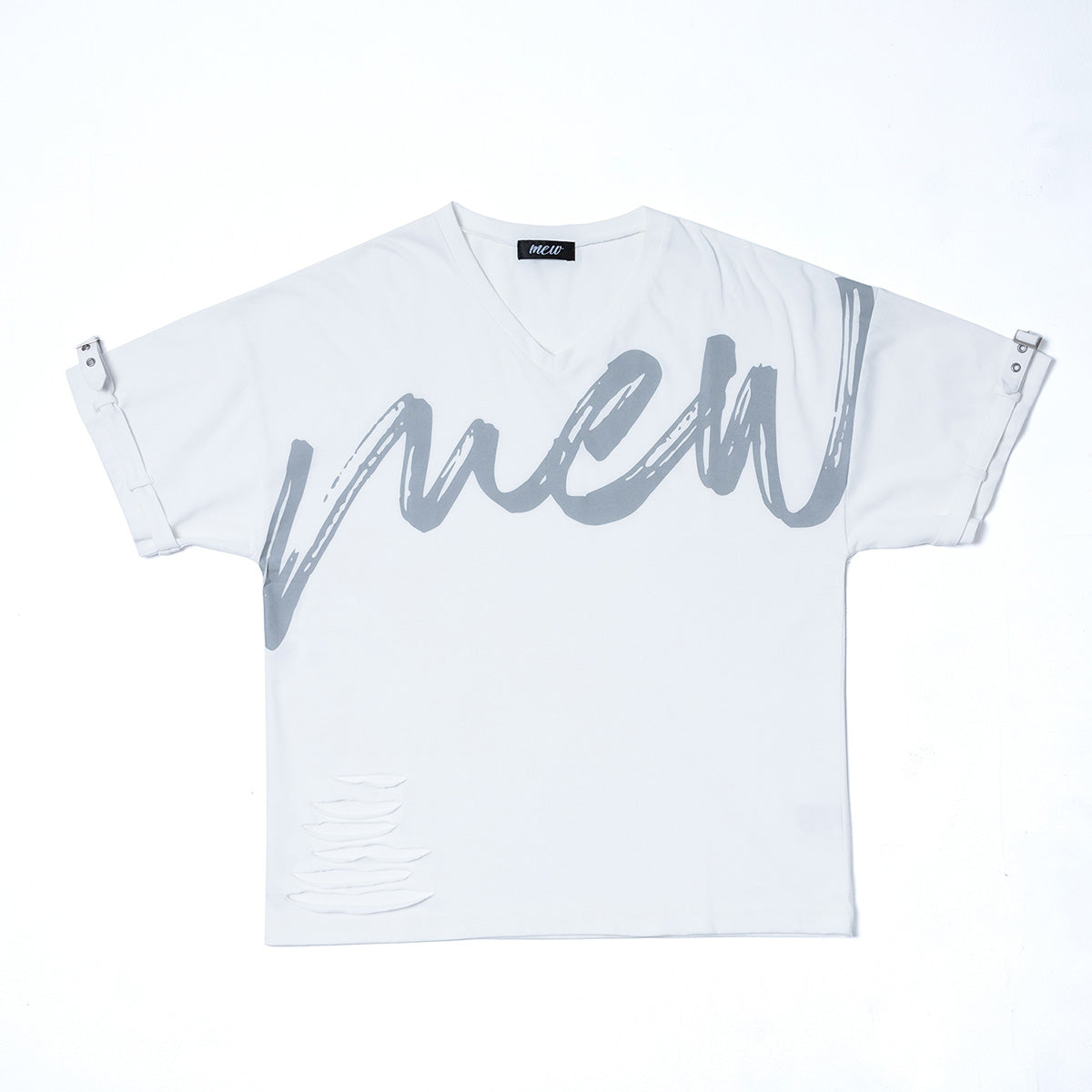 【mew】ベルトTシャツ(WHT)